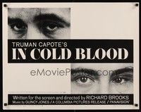 5w155 IN COLD BLOOD 1/2sh '67 Richard Brooks directed, Robert Blake, from Truman Capote novel!