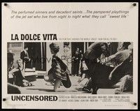 5w175 LA DOLCE VITA 1/2sh R66 Federico Fellini, Marcello Mastroianni, sexy Anita Ekberg!