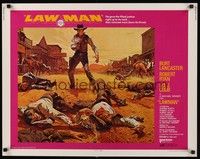 5w179 LAWMAN 1/2sh '71 Burt Lancaster, Robert Ryan, Lee J. Cobb, directed by Michael Winner!