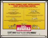 5w186 LITTLE MURDERS 1/2sh '70 written by Jules Feiffer, directed by Alan Arkin, Elliott Gould!