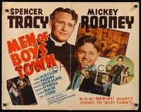 5w201 MEN OF BOYS TOWN 1/2sh '41 Spencer Tracy as Father Flanagan, Mickey Rooney!