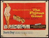 5w235 PAJAMA GAME 1/2sh '57 sexy full-length image of Doris Day, who chases boys!