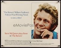 5w253 REIVERS int'l 1/2sh '70 close up of rascally Steve McQueen, from William Faulkner's novel!