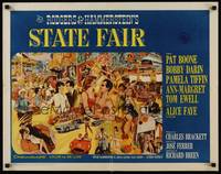 5w287 STATE FAIR 1/2sh '62 Alice Faye, Pat Boone, Rodgers & Hammerstein musical!
