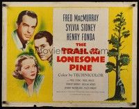 5w308 TRAIL OF THE LONESOME PINE 1/2sh R55 Sylvia Sidney, Henry Fonda, Fred MacMurray