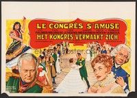 5x477 CONGRESS OF LOVE Belgian '66 artwork of Lili Palmer, Paul Meurisse, Curd Jurgens!