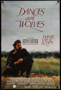 5x486 DANCES WITH WOLVES Belgian '90 different image of Kevin Costner & buffalo!