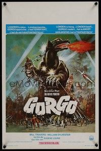 5x542 GORGO Belgian R70s great artwork of giant monster terrorizing city attacked by army!