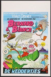 5x676 RESCUERS Belgian '77 Disney mouse mystery adventure cartoon from the depths of Devil's Bayou