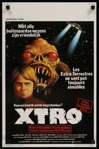 5x745 XTRO Belgian '83 some extra-terrestrials aren't friendly, art of scary alien!