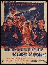 5x209 GUNS OF NAVARONE style C French 23x32 '61 Gregory Peck, David Niven & Anthony Quinn by Mascii!