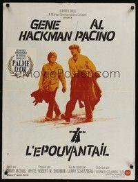 5x216 SCARECROW French 23x32 '73 cool artwork of Gene Hackman & young Al Pacino!