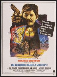5x254 DEATH WISH II French 15x21 '82 cool different Graves artwork of Charles Bronson!