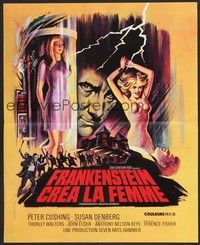5x266 FRANKENSTEIN CREATED WOMAN French 15x21 '67 Peter Cushing, Denberg had the soul of the Devil!