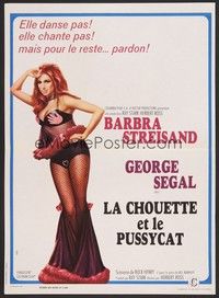 5x312 OWL & THE PUSSYCAT French 15x21 '70 full-length image of sexiest Barbra Streisand!