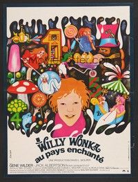 5x336 WILLY WONKA & THE CHOCOLATE FACTORY French 15x21 '71 great different Bacha art!