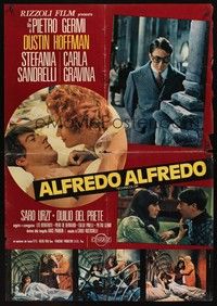 5x030 ALFREDO ALFREDO 8 Italian photobustas '72 Dustin Hoffman, Stefania Sandrelli, Carla Gravina