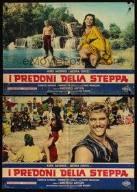 5x054 TERROR OF THE STEPPES 10 Italian photobustas '64 I Predoni della Steppa, Kirk Morris!