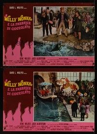 5x056 WILLY WONKA & THE CHOCOLATE FACTORY 8 Italian photobustas '71 great images of Gene Wilder!