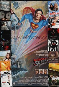 5y026 LOT OF 24 UNFOLDED ONE-SHEETS lot '87-'99 Superman 3, Saving Private Ryan, Wayne's World+more