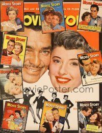 5y031 LOT OF 10 MOVIE STORY MAGAZINES lot '50-'51 lots of top romantic pairings!