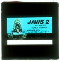 5y185 JAWS 2 Aust glass slide '78 just when you thought it was safe to go back in the water!