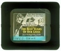 5y174 BEST YEARS OF OUR LIVES glass slide '47 directed by William Wyler, sexy Virginia Mayo!