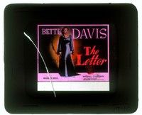 5y189 LETTER glass slide '40 full-length image of fascinating & dangerous Bette Davis!