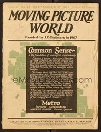 5y039 MOVING PICTURE WORLD exhibitor magazine September 27, 1919 Harold Lloyd 2-reel comedies!