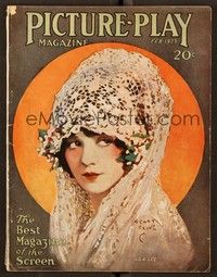 5y139 PICTURE PLAY magazine February 1923 wonderful art of pretty Lila Lee by Henry Clive!