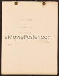 5y209 APPOINTMENT FOR LOVE continuity & dialogue script Oct 4, 1941 screenplay by Manning & Jackson