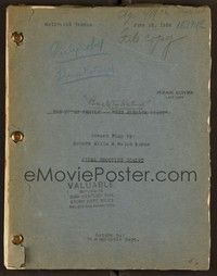5y210 BACK TO NATURE final shooting script June 15, 1936, screenplay by Robert Ellis & Helen Logan!
