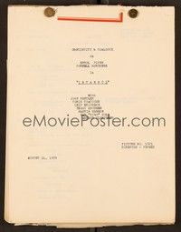 5y228 ISTANBUL continuity & dialogue script August 14, 1956, screenplay by Miller, Gray & Simmons!