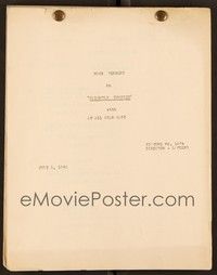 5y240 SLIGHTLY TEMPTED continuity & dialogue script July 1, 1940, screenplay by Arthur T. Horman!