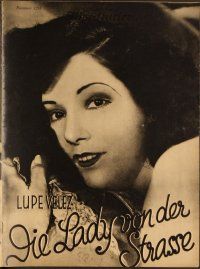 5y156 LADY OF THE PAVEMENTS German program '29 D.W. Griffith, images of William Boyd & Lupe Velez!