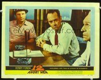 5z107 12 ANGRY MEN LC #4 '57 close up of Henry Fonda between Jack Warden and George Voskovec!