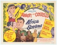 5z021 AFRICA SCREAMS TC '49 different wacky art of Bud Abbott & Lou Costello in the jungle!