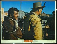 5z135 BANDOLERO LC #6 '68 close up of Dean Martin with noose on shoulder holding gun!