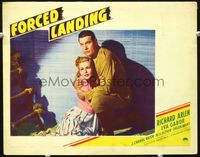 5z279 FORCED LANDING LC '41 Richard Arlen holds frightened young pretty Eva Gabor!
