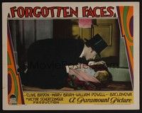 5z284 FORGOTTEN FACES LC '28 Clive Brook wearing top hat finds a baby at his doorstep!
