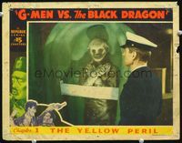 5z294 G-MEN VS. THE BLACK DRAGON chapter 1 LC '43 cool image of Rod Cameron with mummy & coffin!