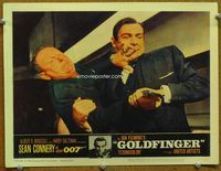 5z308 GOLDFINGER LC #5 '64 Sean Connery as James Bond wrestles gun from Gert Froebe!