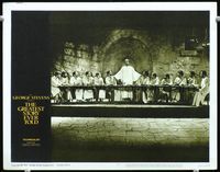 5z313 GREATEST STORY EVER TOLD LC #8 '65 Max Von Sydow as Jesus at the Last Supper!