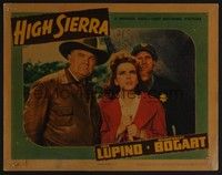 5z336 HIGH SIERRA LC '41 close up of Ida Lupino with cop looking up at climax of the movie!