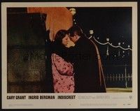 5z359 INDISCREET LC #1 '58 close up of Cary Grant & Ingrid Bergman, directed by Stanley Donen!