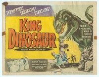 5z057 KING DINOSAUR TC '55 artwork of the mightiest prehistoric monster of all!!