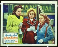 5z386 LETTER TO THREE WIVES LC #2 '49 Jeanne Crain, Linda Darnell & Ann Sothern hold fateful note!
