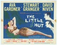 5z061 LITTLE HUT TC '57 sexy tropical Ava Gardner, Granger, Niven, Hirschfeld art!