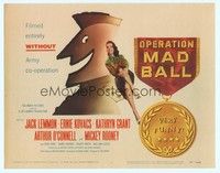 5z078 OPERATION MAD BALL TC '57 screwball comedy filmed entirely without Army co-operation!