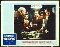 5z505 SEVEN THIEVES LC #3 '59 Rod Steiger, sexy Joan Collins & others split the loot!